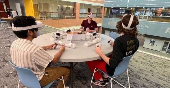 Student team developing virtual classrooms at ASU's Learning Futures