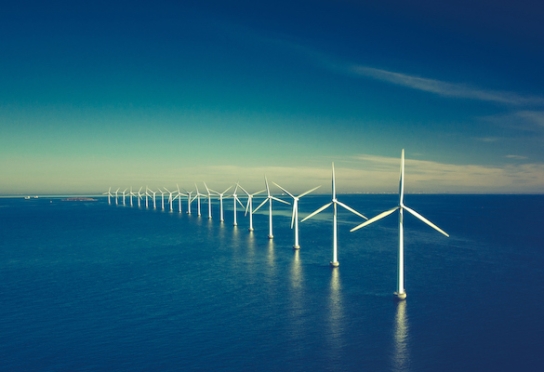 Image of offshore windmills